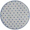 Homeroots 5 ft. Round Blue & Gray Indoor & Outdoor Area Rug 385154 - alternate 1